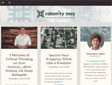 Tablet Screenshot of calamitymay.com